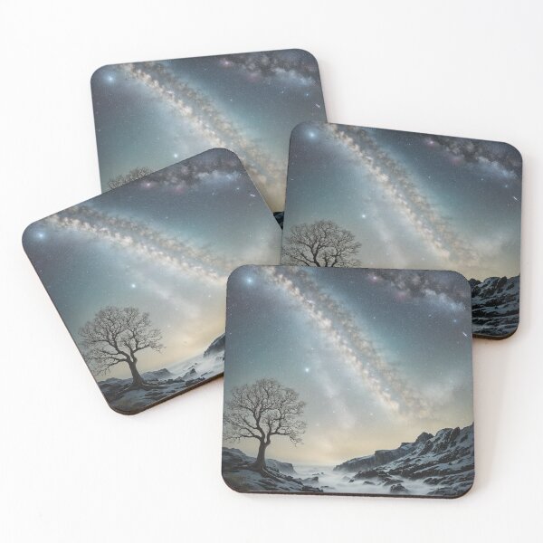 Item preview, Enchanted Milky Way Realm: Mystical Night Sky & Alien Terrain designed and sold by EnchantedVista.