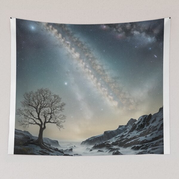 Item preview, Enchanted Milky Way Realm: Mystical Night Sky & Alien Terrain designed and sold by EnchantedVista.