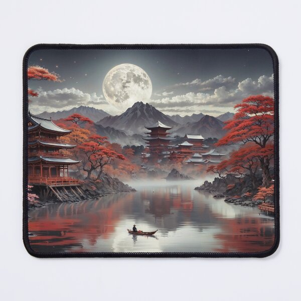 Item preview, Japanese Office Decor, Japan Desk Decor, Japan Desk Mat, Fantasy Mouse Pad, Gaming Mousepad XL, Game Table Decor designed and sold by QpetStyle.