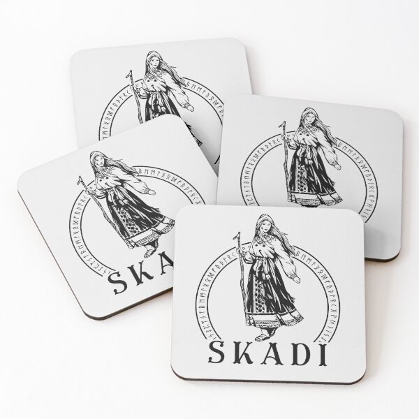 Item preview, Skadi Viking Goddess of Norse Mythology with runes designed and sold by Lady-Frost.