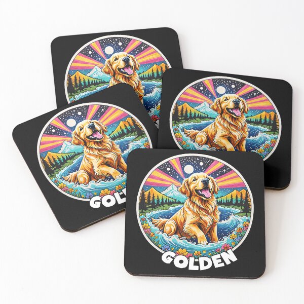 Item preview, Colorful Canines - Golden Retriever designed and sold by sekrecja.