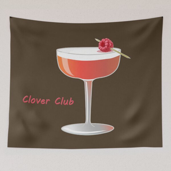 Item preview, Hand drawn vector illustration of Clover club alcohol cocktail. Bar menu designed and sold by Familyshmot.