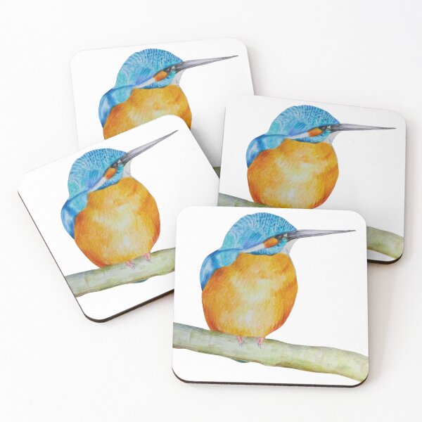 Item preview, Kingfisher perched on a branch designed and sold by Kathryn Green.