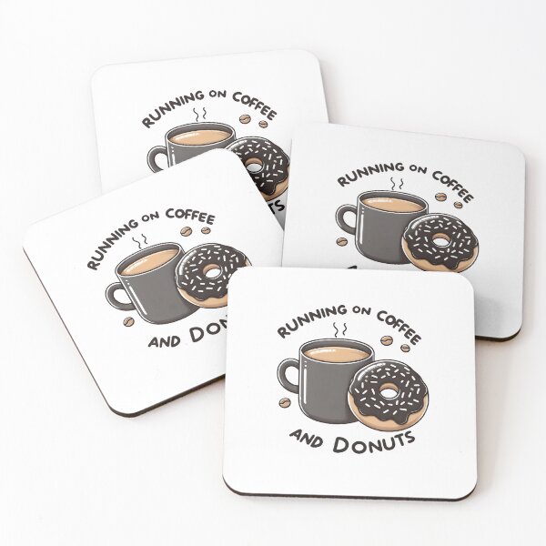 Item preview, Running on Coffee and Donuts designed and sold by UmbrellaStudio1.