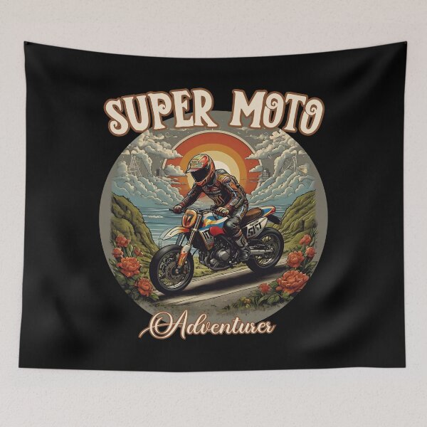 Item preview, SUPER MOTO adventurer dual sport riding to the unknown design designed and sold by Jt41.