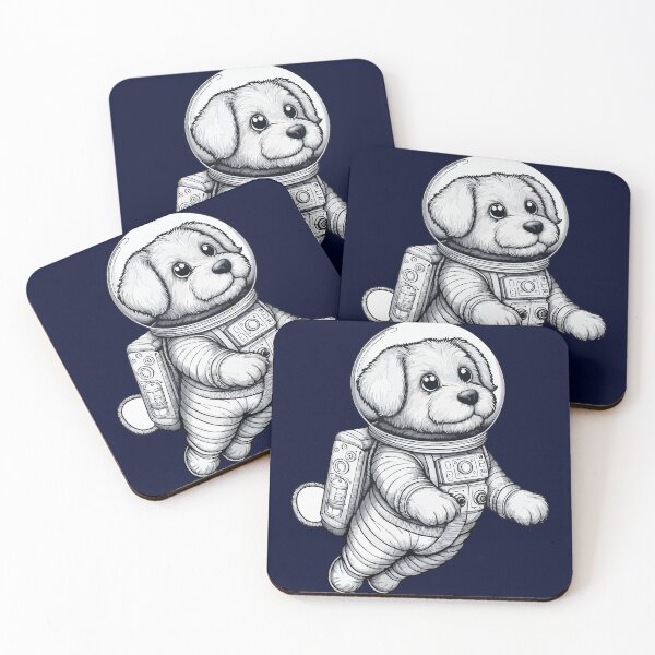 Item preview, Space Dog Astronaut - Galactic Adventure designed and sold by FunkyPattern.