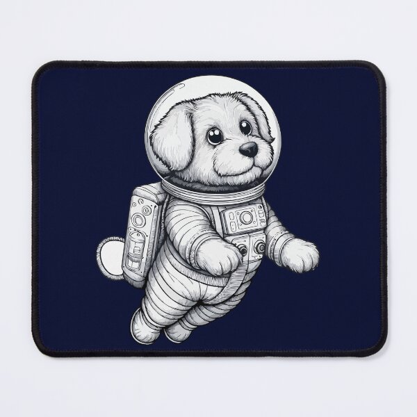 Item preview, Space Dog Astronaut - Galactic Adventure designed and sold by FunkyPattern.