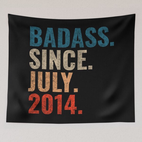 Item preview, Badass since July 2014 Vintage 2014 July birthday gift designed and sold by Teelogic.