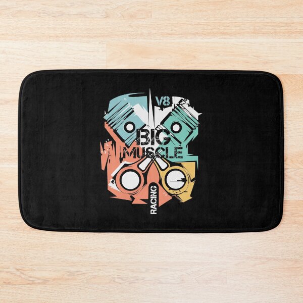 Item preview, v8 piston abstract car musclecar engine symbol designed and sold by AndreMi.