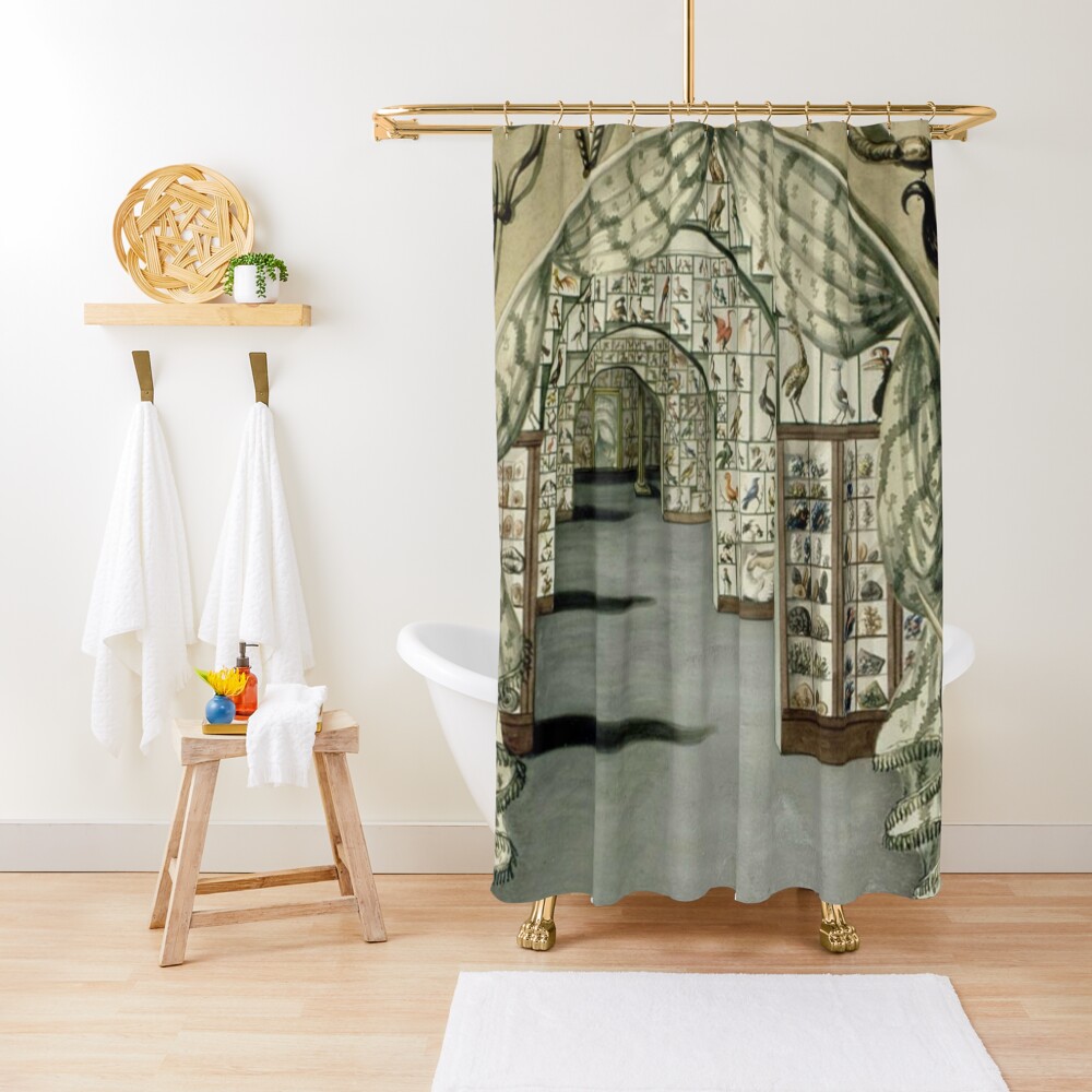 "Natural History Museum" Shower Curtain by bluespecsstudio Redbubble