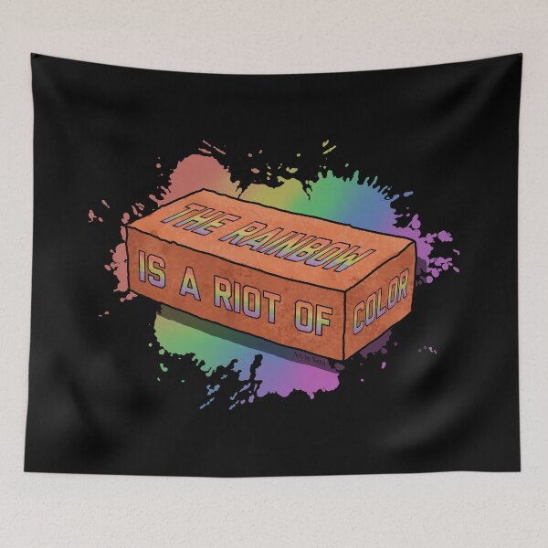 Item preview, The Rainbow Is A Riot Of Color Brick designed and sold by Art by Veya.