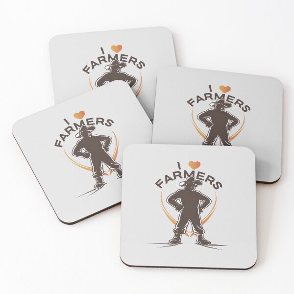 Item preview, I Love Farmers With Illustration designed and sold by Itsheartshop.