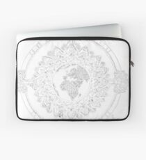 Erdmandala (weiß) Laptoptasche