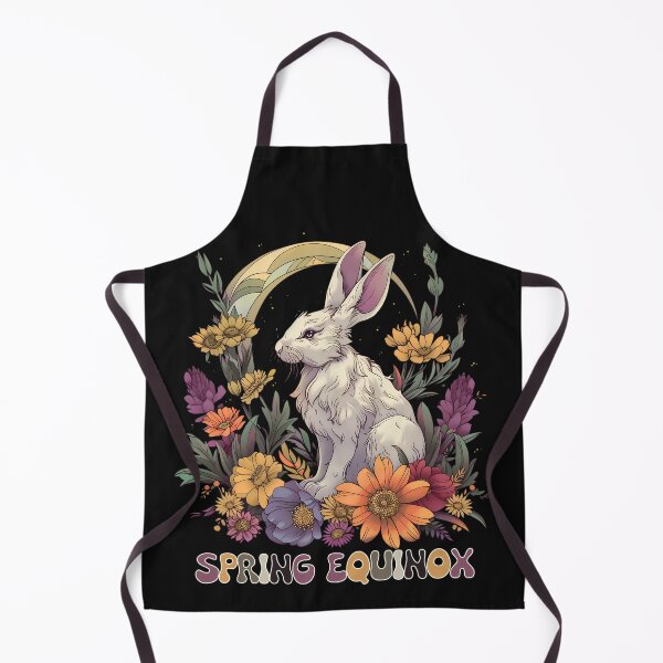 Item preview, Spring Equinox Floral Hare Easter Eostre Ostara Moon Wiccan designed and sold by MTJ-Mushrooms.