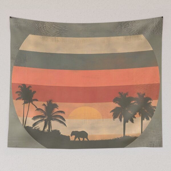 Item preview, Timeless Retro Sunset Silhouettes designed and sold by AI-Only Creations.