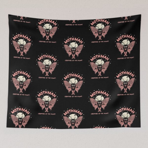 Item preview, Mothman Monster Pink // Cryptids, Cryptozoology designed and sold by Wendy-Stephens.