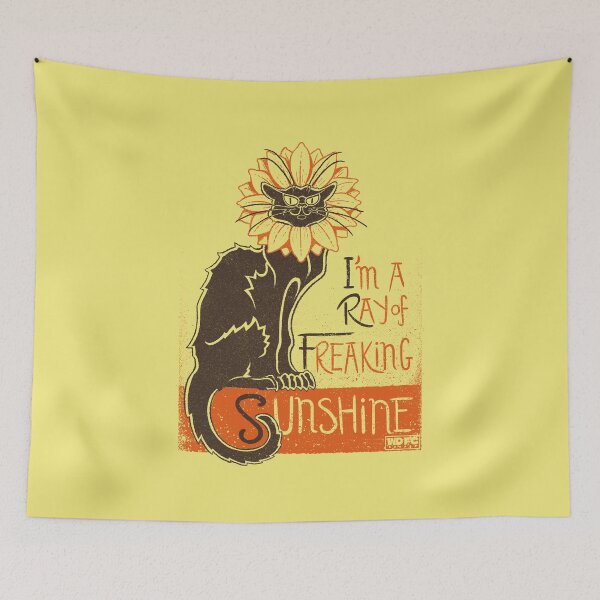 Item preview, I'm A Ray Of Freaking Sunshine Cats designed and sold by World Domination For Cats ®.