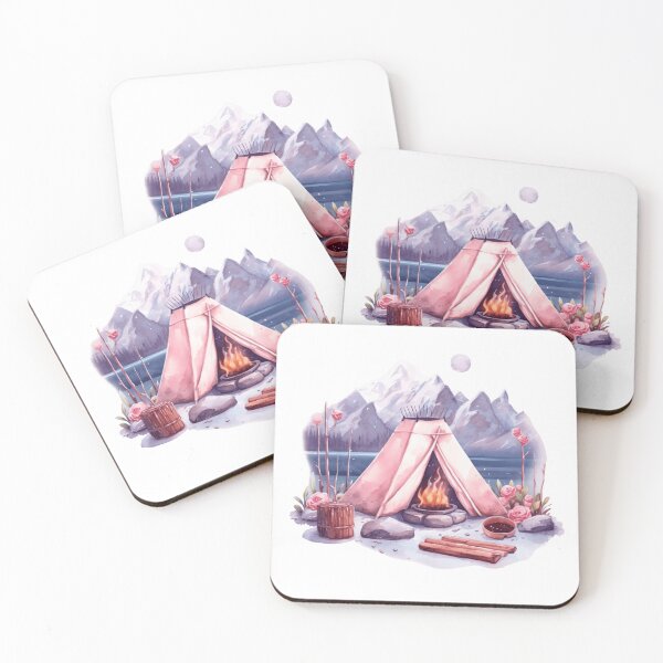 Item preview, Mountain Camping Art Print designed and sold by amortka.