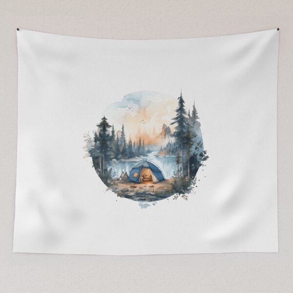 Item preview, Cozy Camp Art Print designed and sold by amortka.