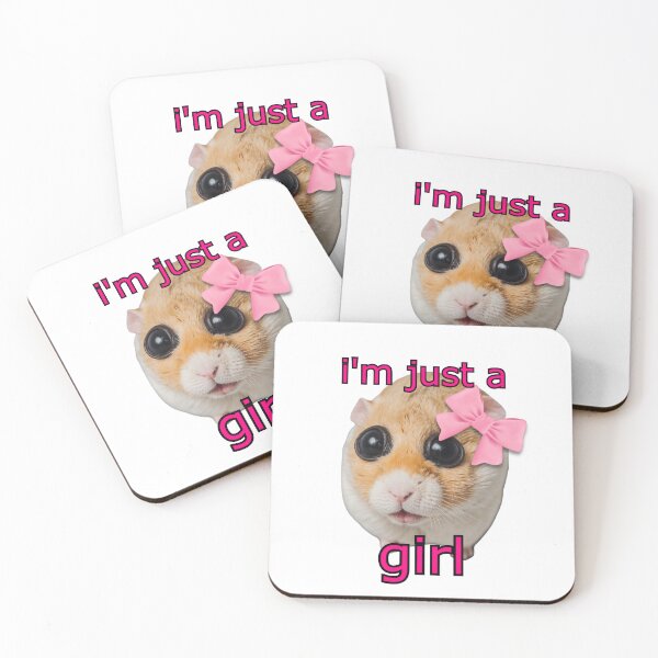 Item preview, i'm just a girl hamster  designed and sold by SillyLittleSnek.
