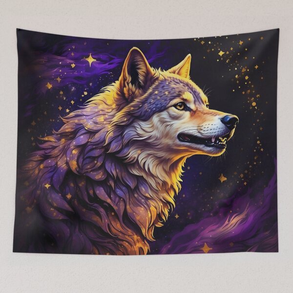 Item preview, Magical Wolf Illustration designed and sold by PolygonPinnacle.