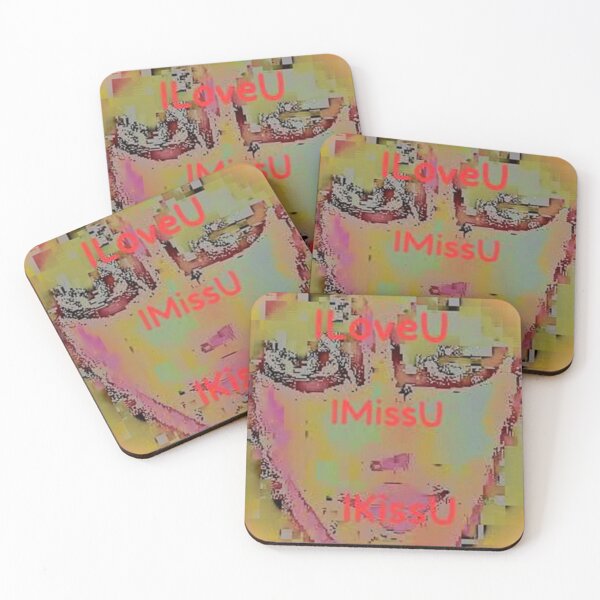 Item preview, ILoveU IMissU IKissU Fancy Face Portraits designed and sold by SoulArtSara.