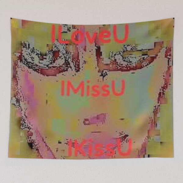 Item preview, ILoveU IMissU IKissU Fancy Face Portraits designed and sold by SoulArtSara.