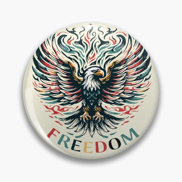Item preview, Flaming Eagle: Symbol of Liberation designed and sold by ArtfulHunter.