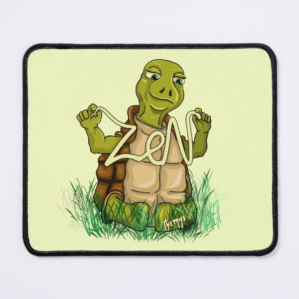 Item preview, Turtle Zen - light background designed and sold by Themys24.