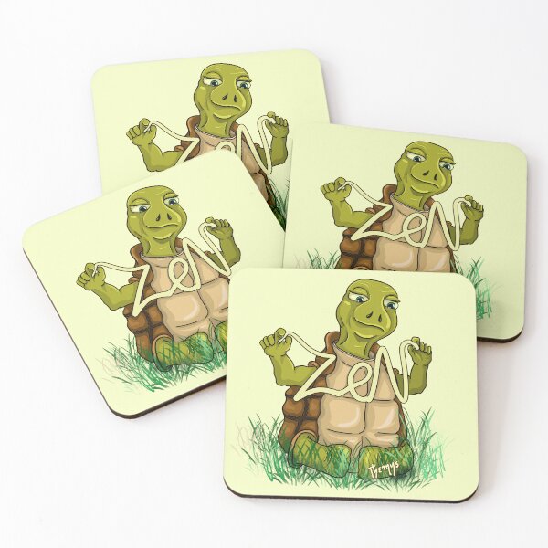 Item preview, Turtle Zen - light background designed and sold by Themys24.