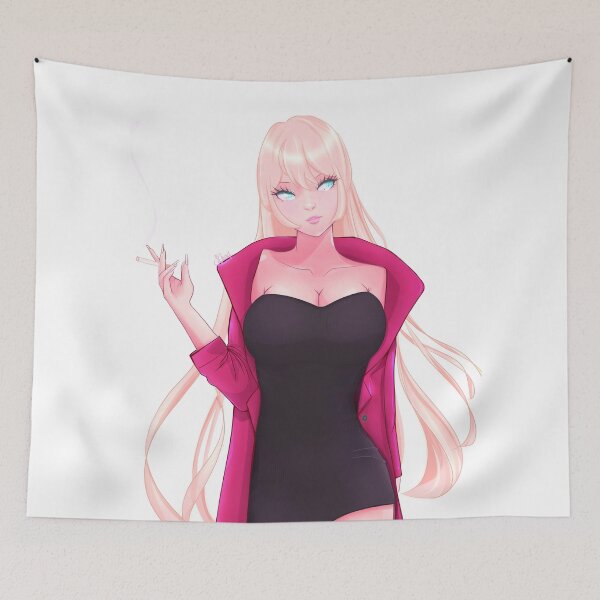 Item preview, Hermosa chica rubia con abrigo rojo designed and sold by skedel88.