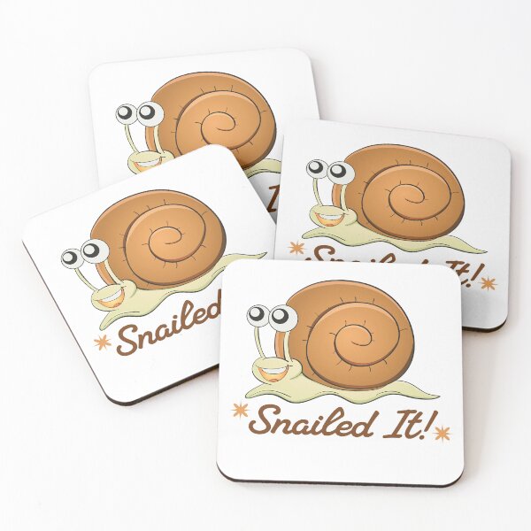 Item preview, Snailed It Funny Snail Pun Quote designed and sold by TeeSou.