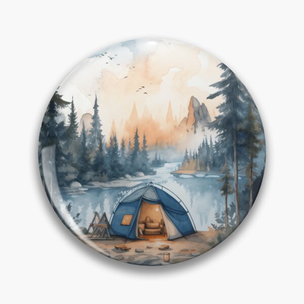 Item preview, Cozy Campfire in Forest Art Print designed and sold by amortka.