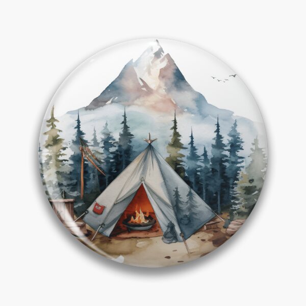 Artikelvorschau, Bergcamping Kunstdruck entworfen und verkauft von amortka.
