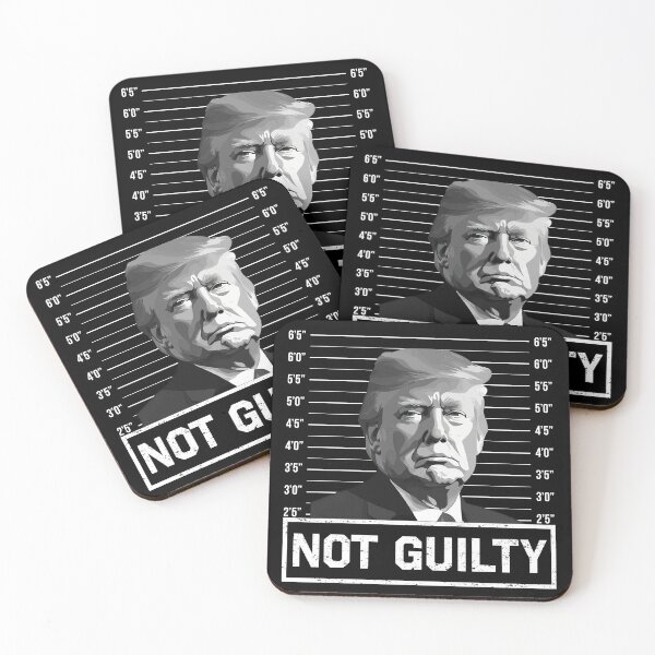 Item preview, Not Guilty Trump Mugshot Republican USA July 4th designed and sold by zenpatterns.