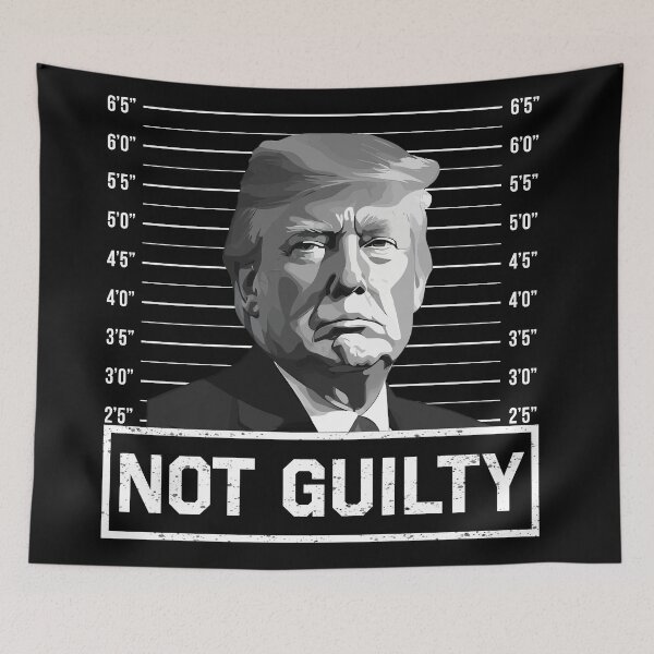 Item preview, Not Guilty Trump Mugshot Republican USA July 4th designed and sold by zenpatterns.
