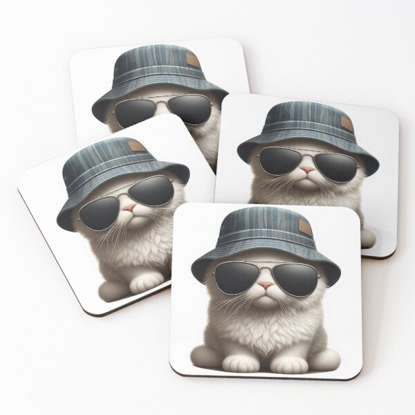 Item preview, Cute Bucket Hat Cat T-Shirt Designs #2 designed and sold by Kinyah88.