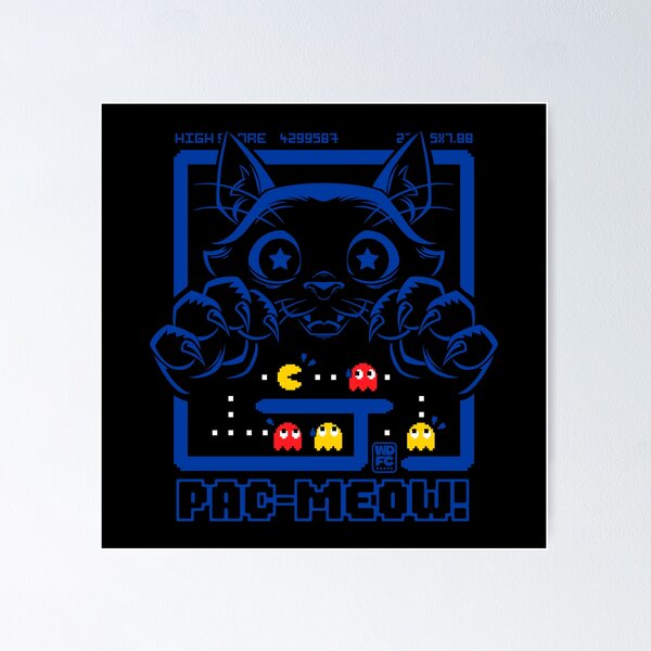 Item preview, Vintage Game Cat Attack designed and sold by World Domination For Cats ®.
