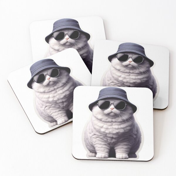 Item preview, Cute Bucket Hat Cat T-Shirt Designs #3 designed and sold by Kinyah88.