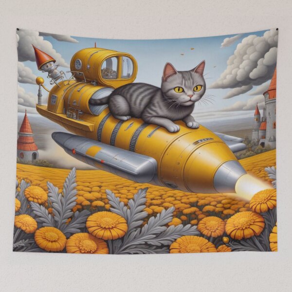 Item preview, Cat and Alien designed and sold by m-y-A-I-A-R-T-.