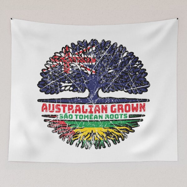 Item preview, Sao Tome and Principe Sao Tomean Australian Australia Tree Roots Flag designed and sold by FlagX.