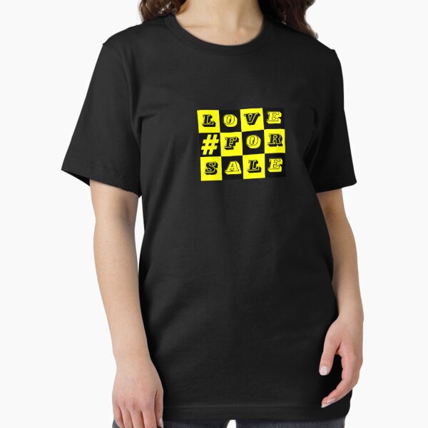 Item preview, Love For Sale Text Yellow Black designed and sold by eddiebarronshop.