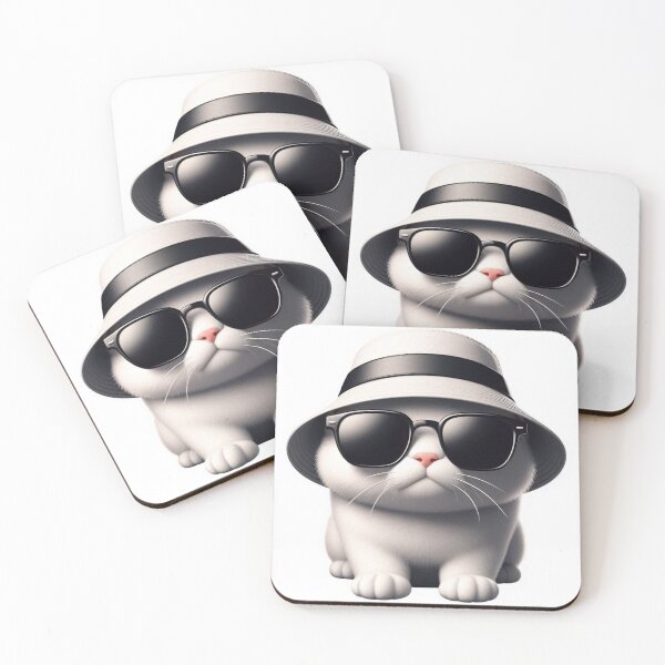 Item preview, Cute Bucket Hat Cat T-Shirt Designs #4 designed and sold by Kinyah88.