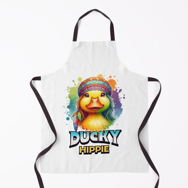 Item preview, Ducky Hippie: A Duck with Vibes of Peace and Love designed and sold by 0penvimark.