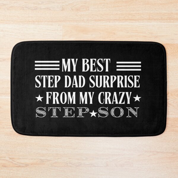Item preview, My Best Step Dad Surprise From My Crazy Step Son Retro Vintage Typographic Funny Step Father  Design  designed and sold by Raise2Shine.