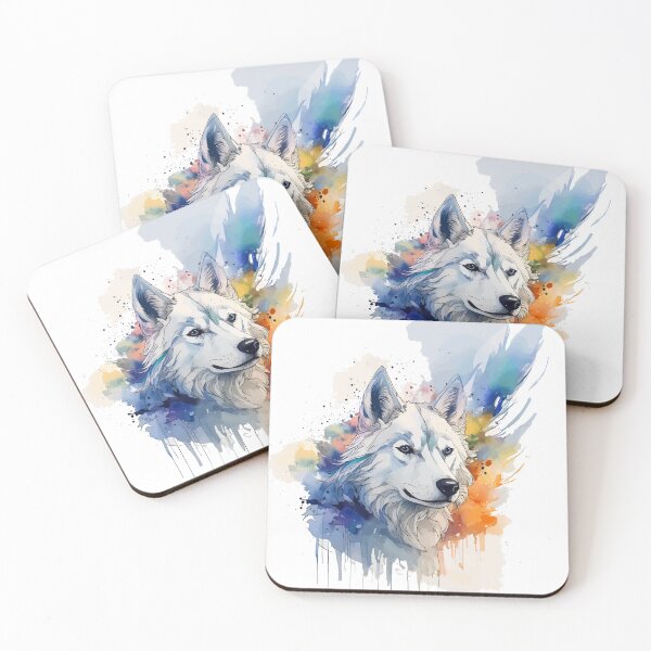 Item preview, Watercolor and Ink Siberian Husky designed and sold by StephanieWard.
