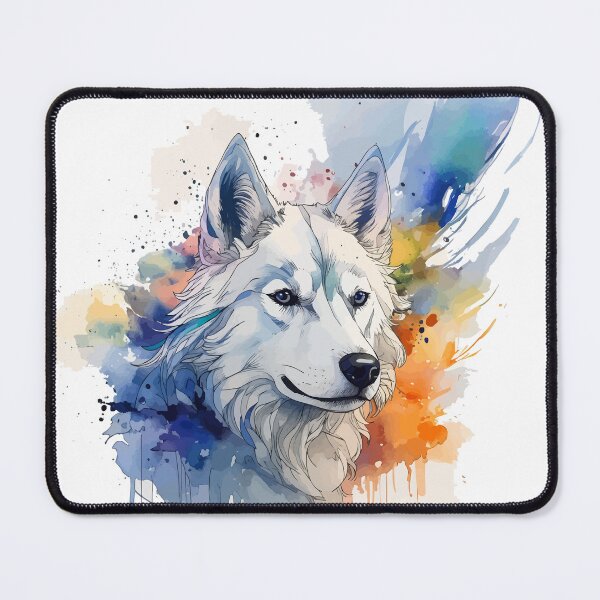 Item preview, Watercolor and Ink Siberian Husky designed and sold by StephanieWard.