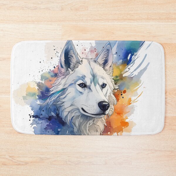 Item preview, Watercolor and Ink Siberian Husky designed and sold by StephanieWard.