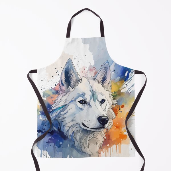 Item preview, Watercolor and Ink Siberian Husky designed and sold by StephanieWard.