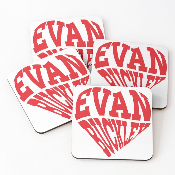 Item preview, Evan Buckley heart shape designed and sold by AnnesCreatives.